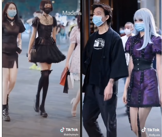 chinese street fashion tik tok song